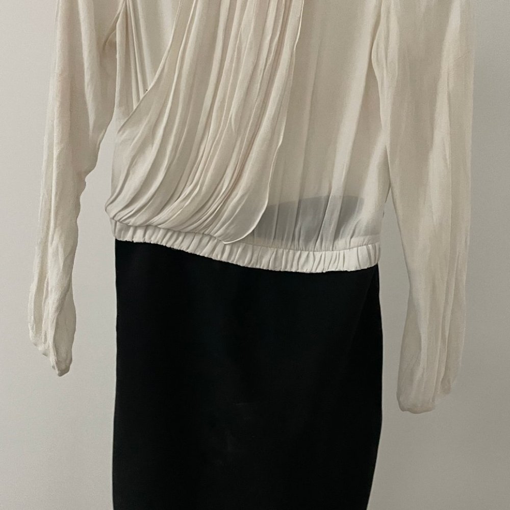 Zara black and white classy dress